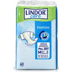 Fralda Lindor Elástico - Médio - 8 gotas - 40 unidades