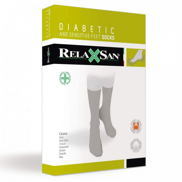 Meia de algodão e fibra diabetico AD Relaxsan ref.: 560L